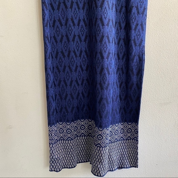 St. John evening Santana knit long maxi dress side slit - Picture 6 of 13